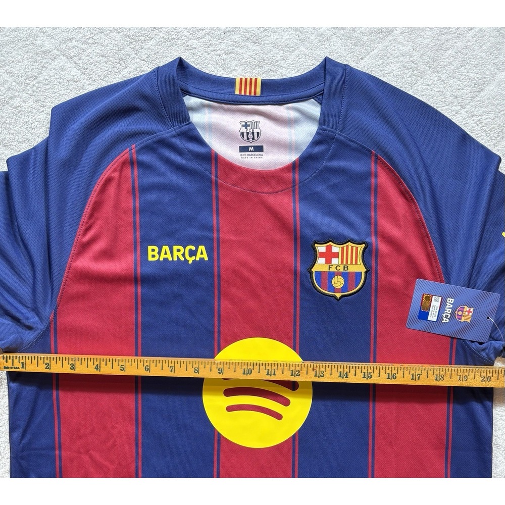 FCB Barcelona Men's Soccer Futbol Team Jersey Size Medium Blue & Red NWT -1941 - Picture 5 of 9